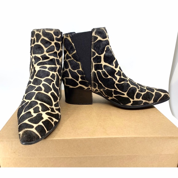 UO Pony Hair Giraffe Printed Bootie - Picture 1 of 10